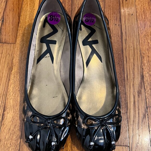 Size 8 1/2 Anne Klein Sport Leopard Print Wedges - Picture 1 of 5